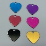 hondenpenning small heart shine line