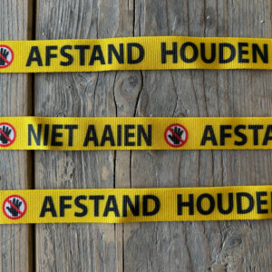 gele lijn afstand houden