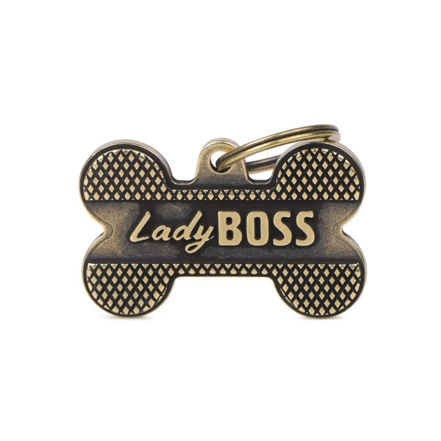 hondenpenning big bone bronx lady boss English brass