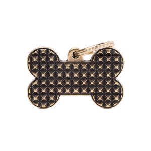 hondenpenning big bone bronx studs English brass