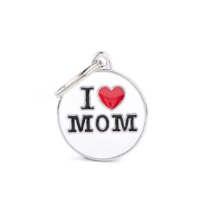 hondenpenning i love mom klein