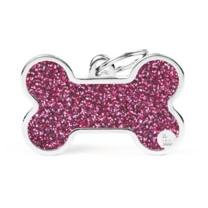 shine xl pink glitter bone